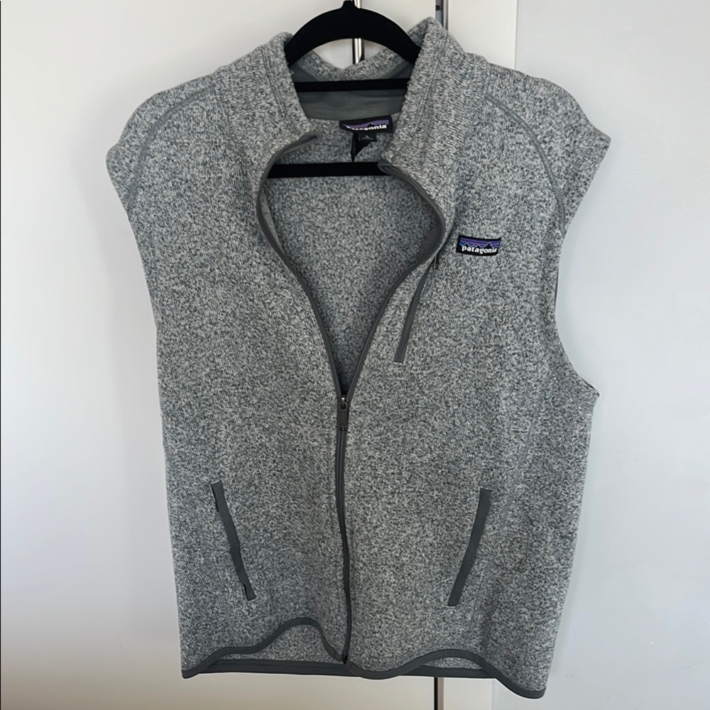Patagonia Heather Gray Fleece Vest